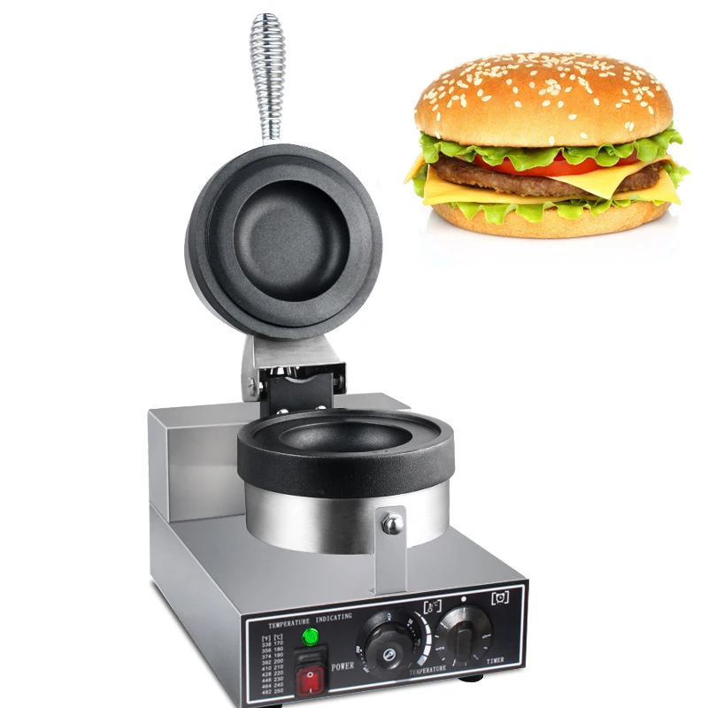 Electric Ice Cream Waffle Machine Commercial UFO Burger Grill Gelato Panini Press Making Machines Burger Commercial Snacks