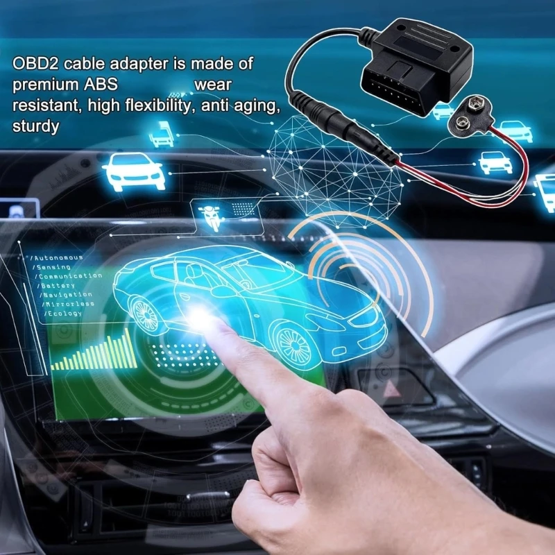 16Pin OBD Power Connection OBD2 Memory Saver Preserves with Stable 9V Output