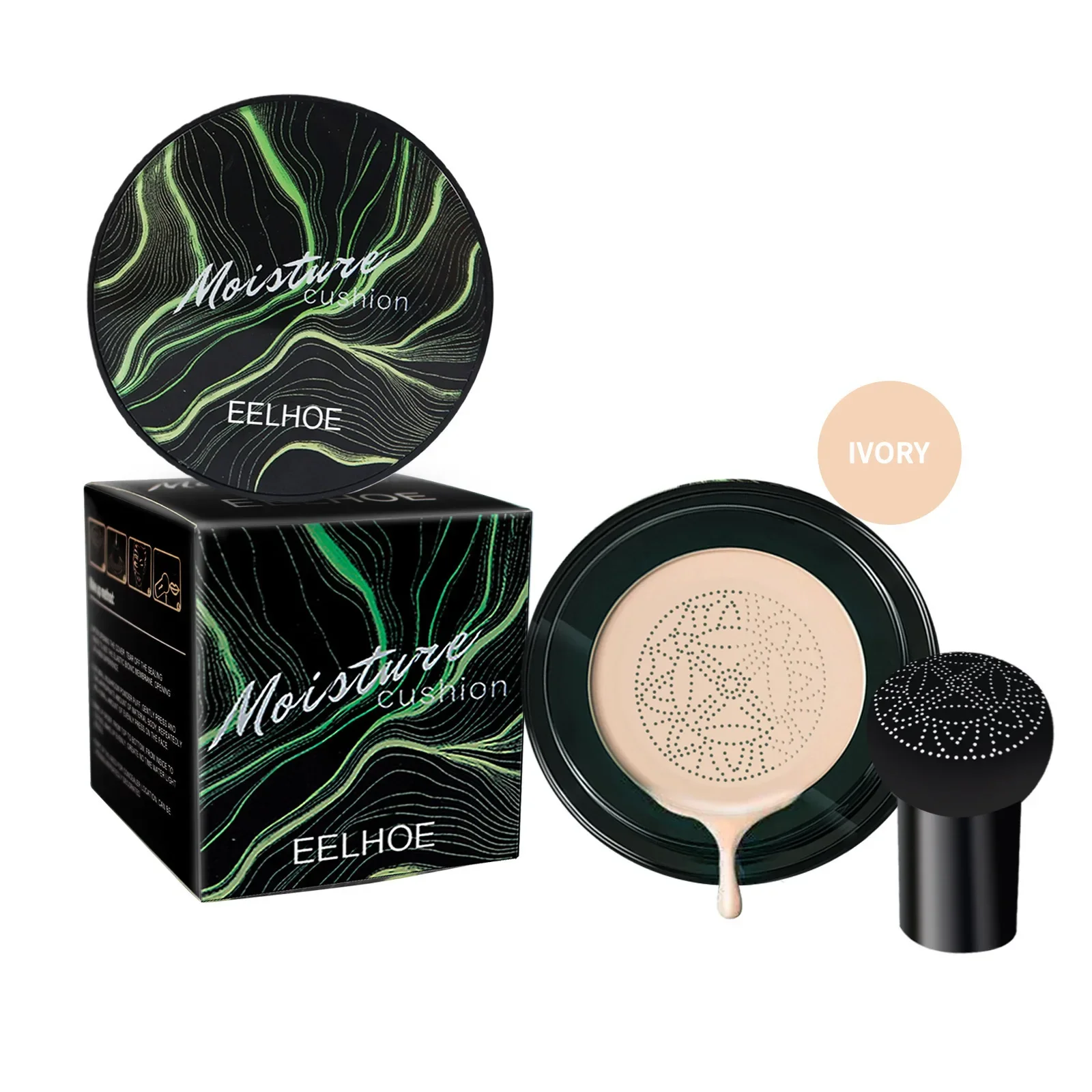 EELHOE Mushroom Air Cushion CC Cream Mushroom Head Waterproof Brighten Base Makeup Cosmetics Professional Concealing Foundation