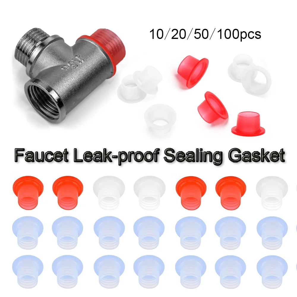 

10-100Pcs Faucet Leak-Proof Sealing Gasket Rubber Pipe Sealing Washer Silicone Triangle Valve Hose Plumbing Fitting