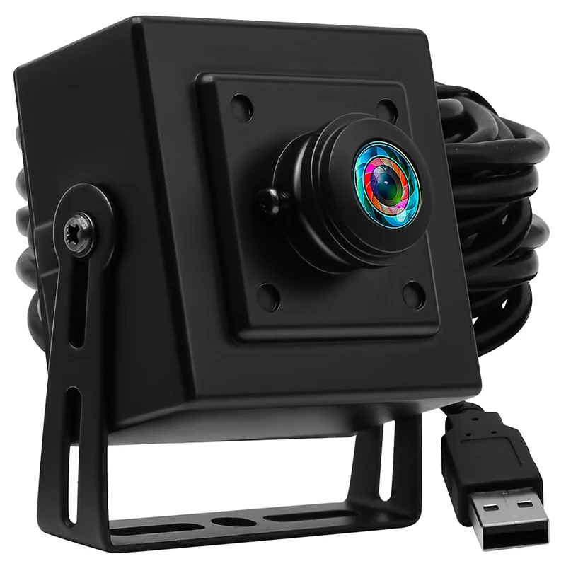 ELP HD High Speed 60fps Global Shutter Webcam Color/Monochrome Camera 1280x720P USB 2.0 Plug & Play, 100/150 Fisheye CCTV Lens