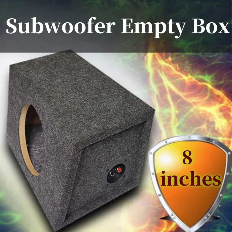 

8-inch Subwoofer Empty Box,DIY Passive Subwoofer Wooden Housing,1Piece Ladder Shaped Subwoofer Box,Car/Home Woofer Box,Sound Box