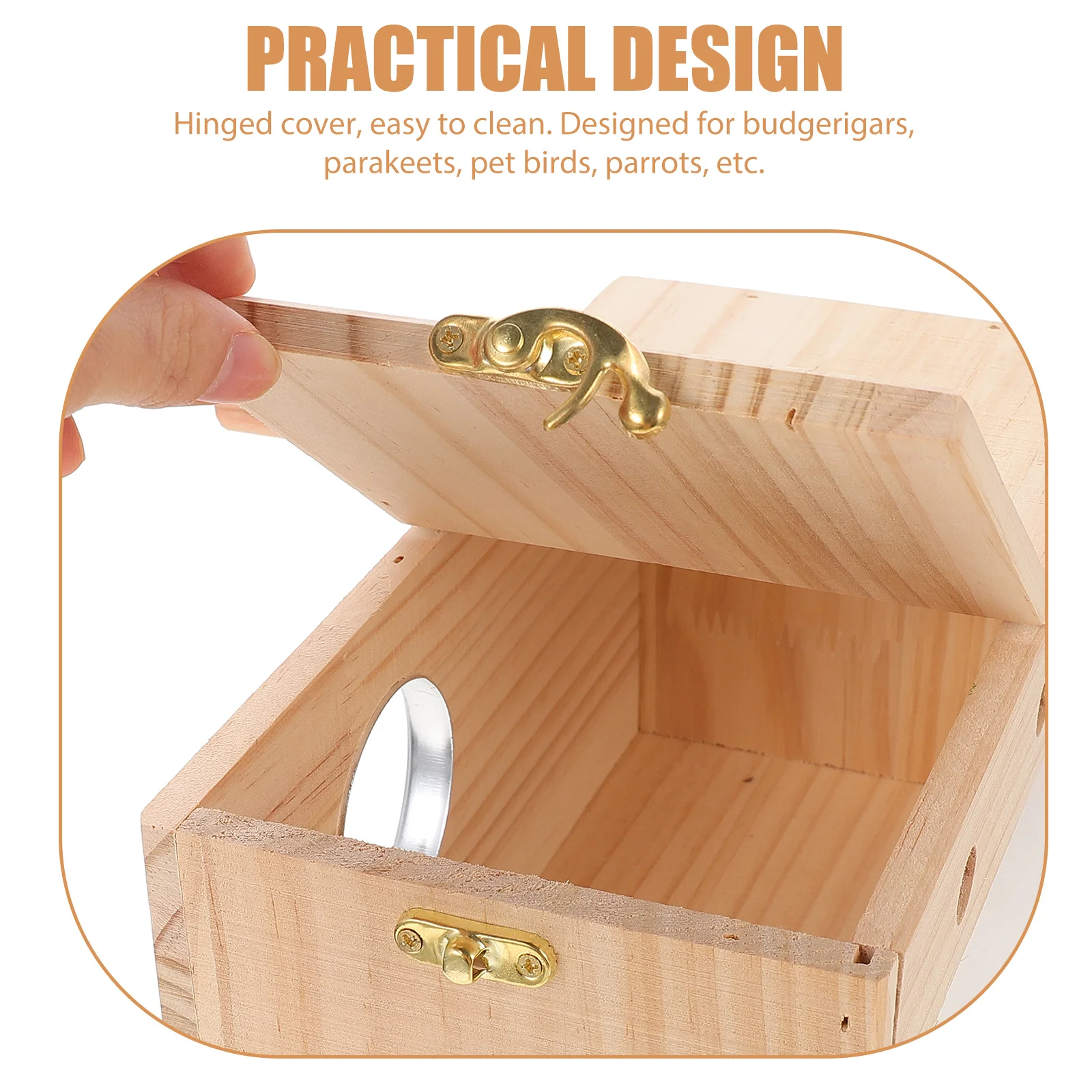 

The Bird's Nest Parrot Supply Decorative House Decoration Wear-resistant Household Wooden Parakeet
