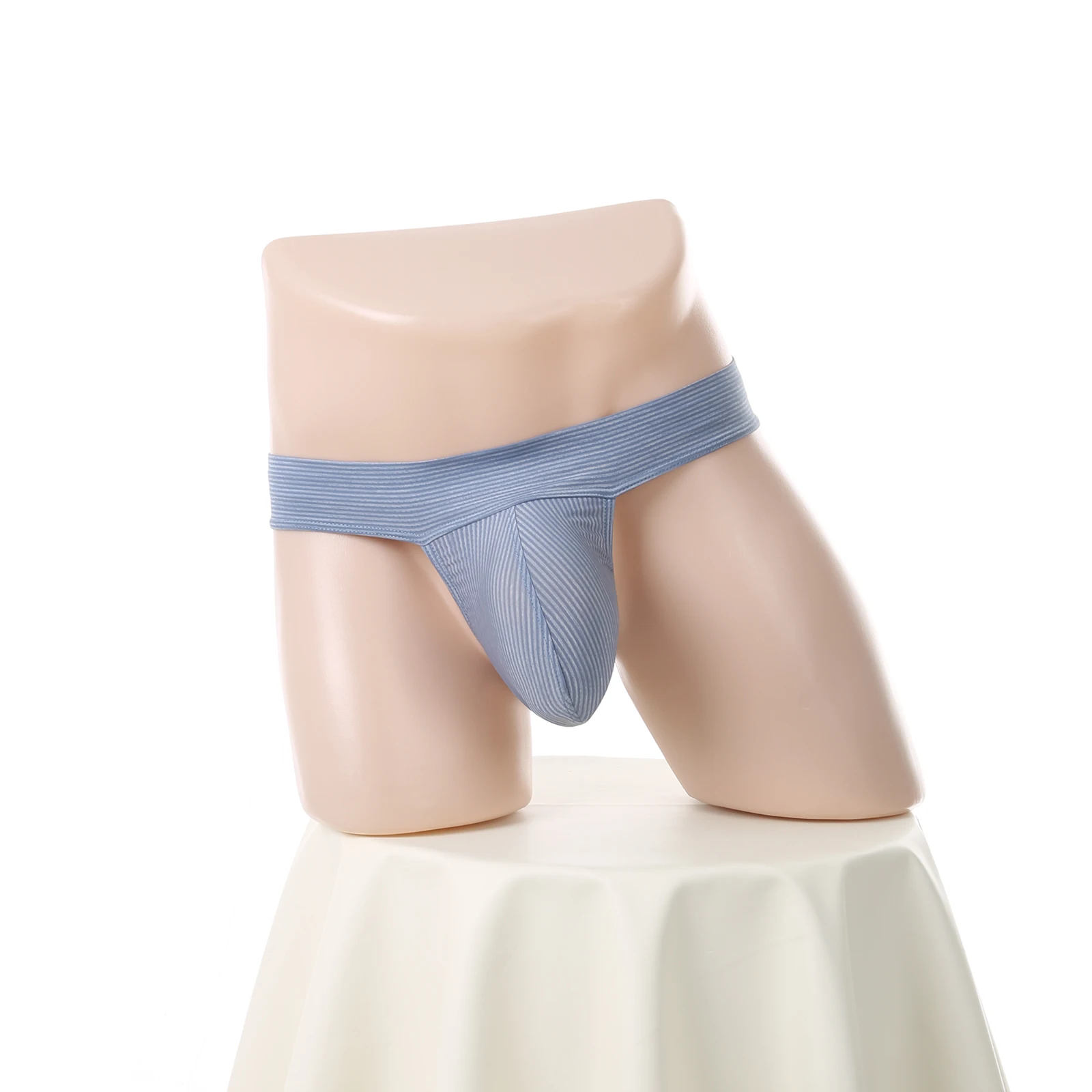4er-Pack Gym-Slips für Herren, Unterwäsche mit großem Beutel, Sportunterhose, Trainingsunterwäsche, Fitness, bequem, für Bodybuilding, hoch geschnitten, breiter Bund – Detail 5