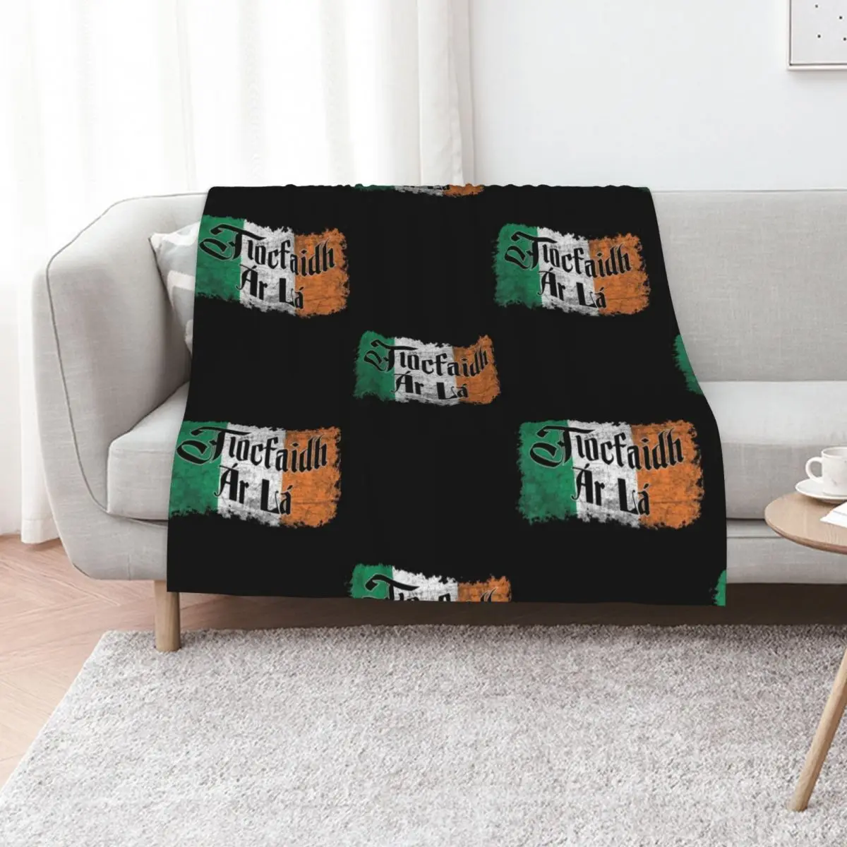 Tiocfaidh Ar La Vintage Ireland Irish Flag Throw Blanket Summer Thermals For Travel Bed linens Camping Thermal Soft Big Blankets