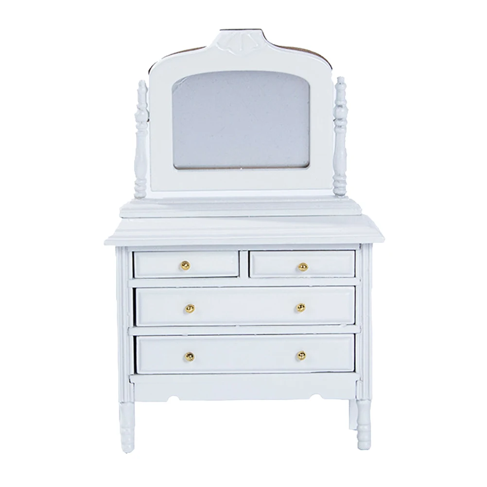 Tocador decoración Mini casa muebles modelo pequeñas decoraciones accesorios foto de madera Prop
