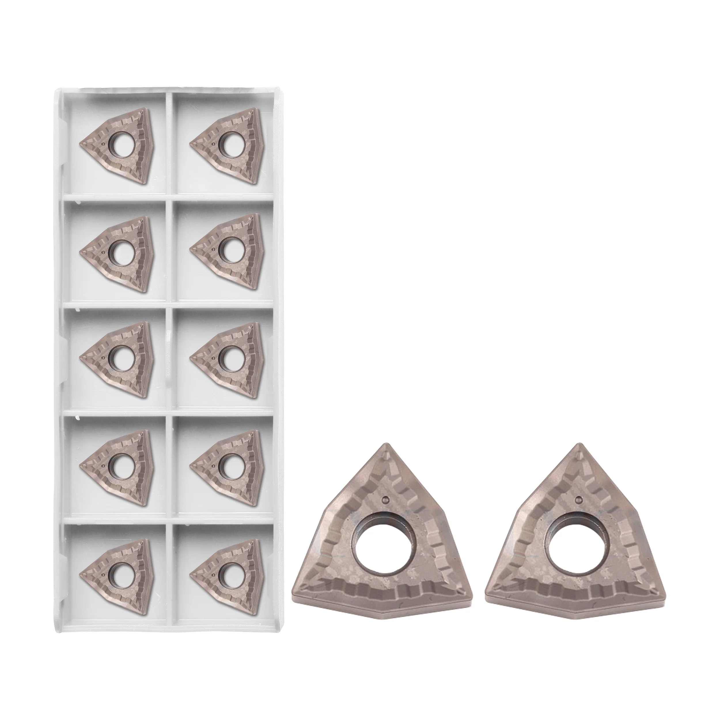 10Pcs WNMG080404-MT NK60 WNMG080408 CNC Lathe Cemented Carbide Turning Tools Machining Sharp Cutting Metal Ceramics High Finish
