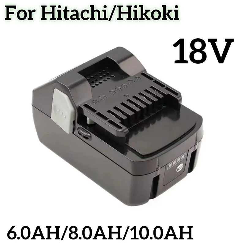 18V 6,0/8,0/10.0Ah batería de iones de litio Akku-bohrschrauber Werkzeug akku lote Hitachi BCL1815 EBM1830 BSL1840 led-anzeige