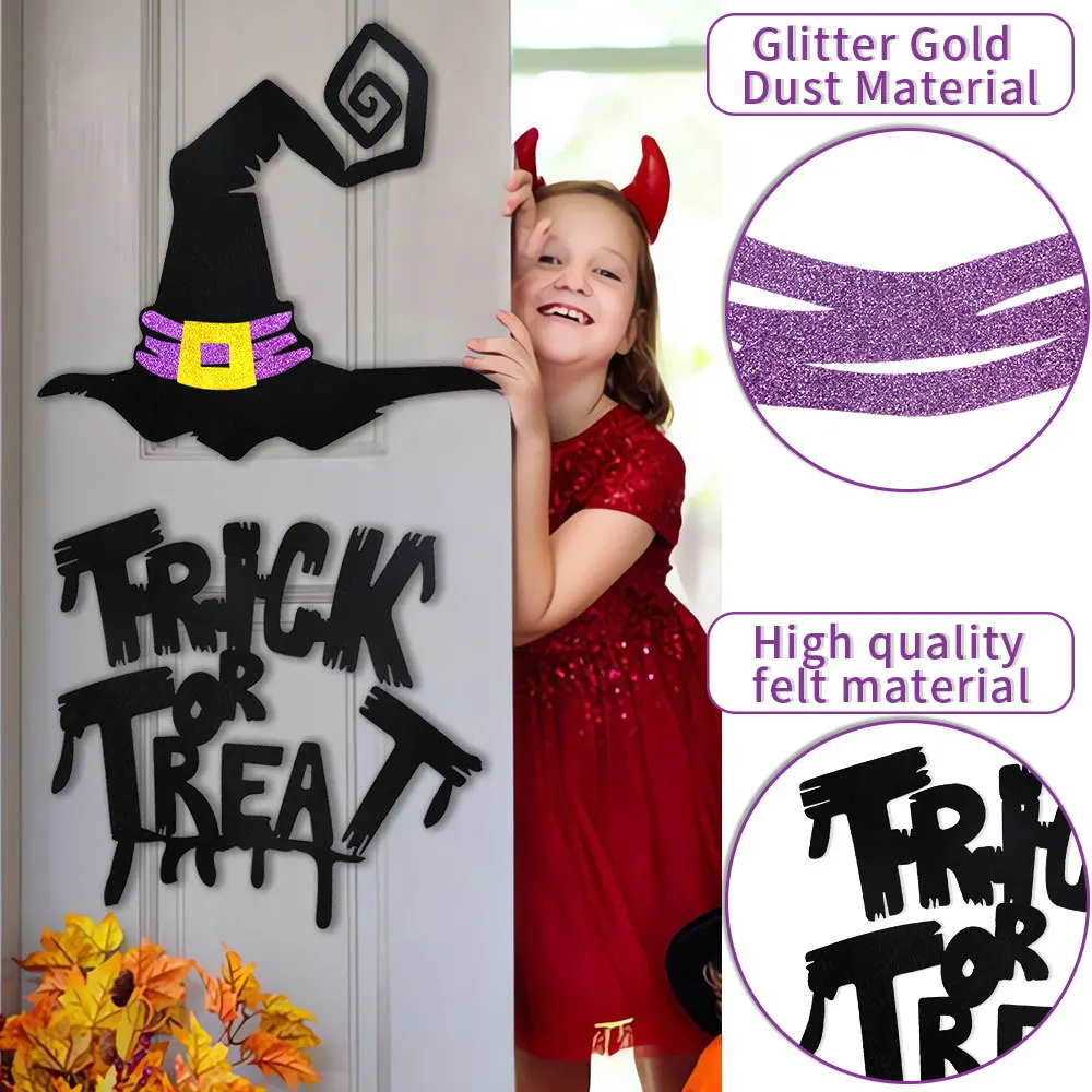 Autocollants de porte de chambre d'halloween, décor de fenêtre, squelette main citrouille, autocollants de fenêtre, fantôme diable, chapeau de sorcière, cadeau de décoration, DIY bricolage