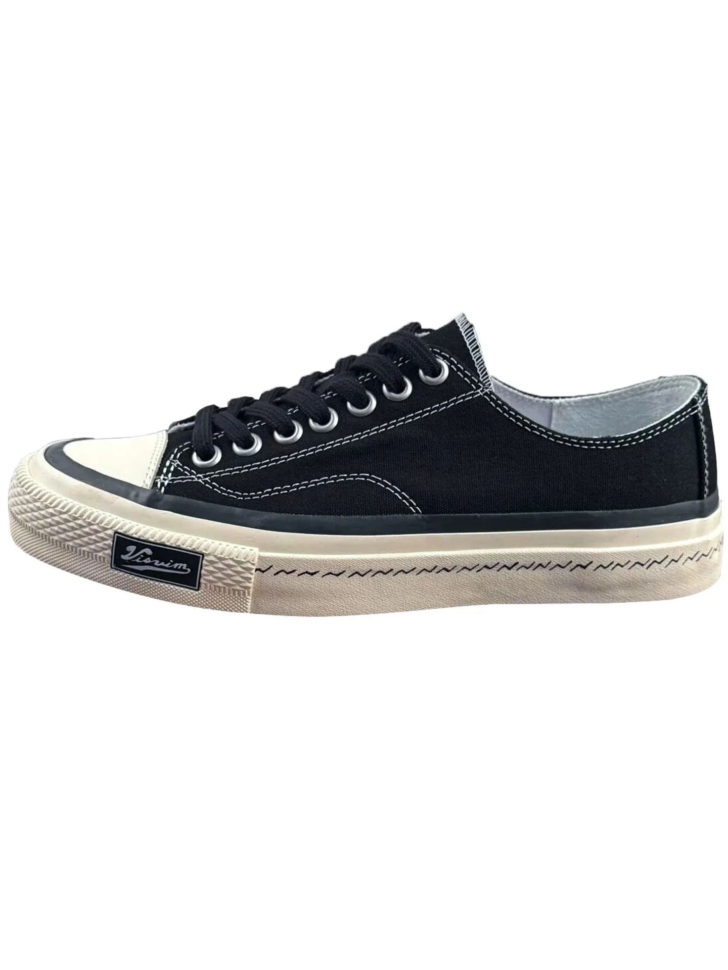 

Visvim Laoliu Skagway 25SS Men's Low-Top Canvas oes Sports Heightening Cork Sulfuration Casual Breathable round Toe Sneakers