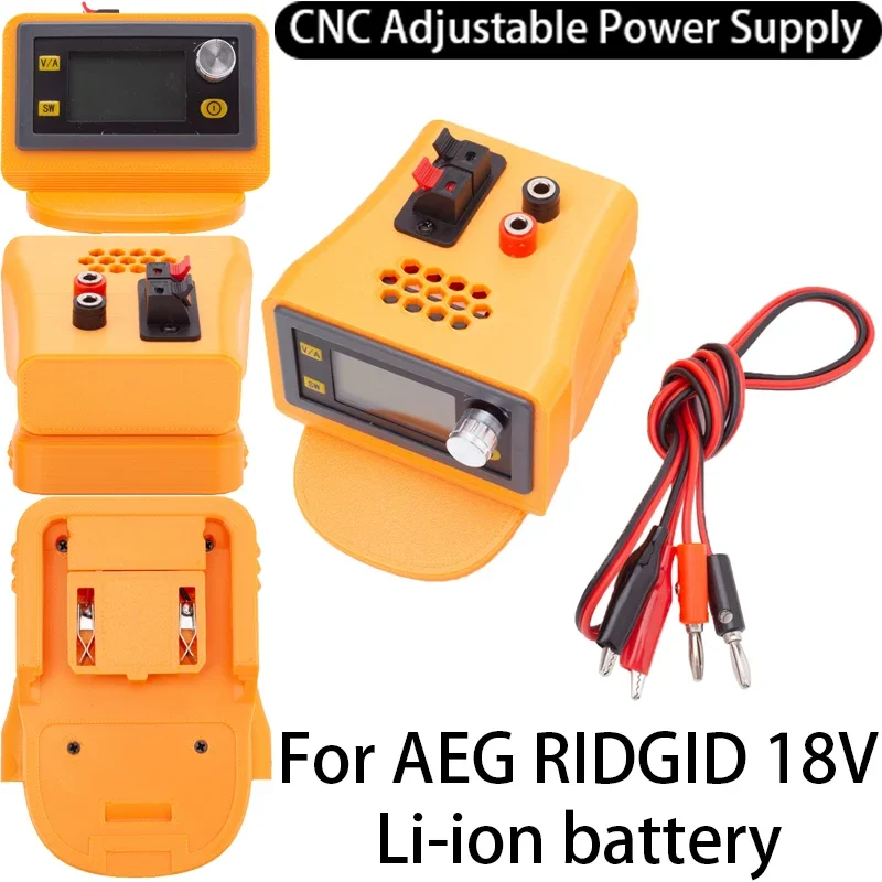 Power Supply CNC Adjustable DC Regulated Power Supply Buck-boost Controllable For AEG Ridgid 18V Lithium Battery