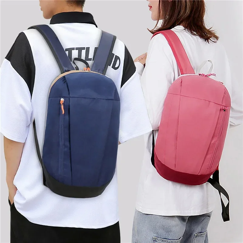 Mochila leve impermeável para esportes ao ar livre, Bolsa de caminhada com zíper, Mochila de acampamento ajustável para homens e mulheres, 10L