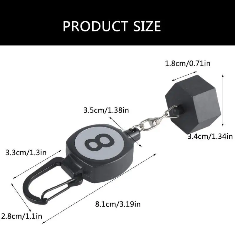 652F プールチョークホルダー 格納式バックル付き キューチョークボックス ビリヤード台アクセサリー