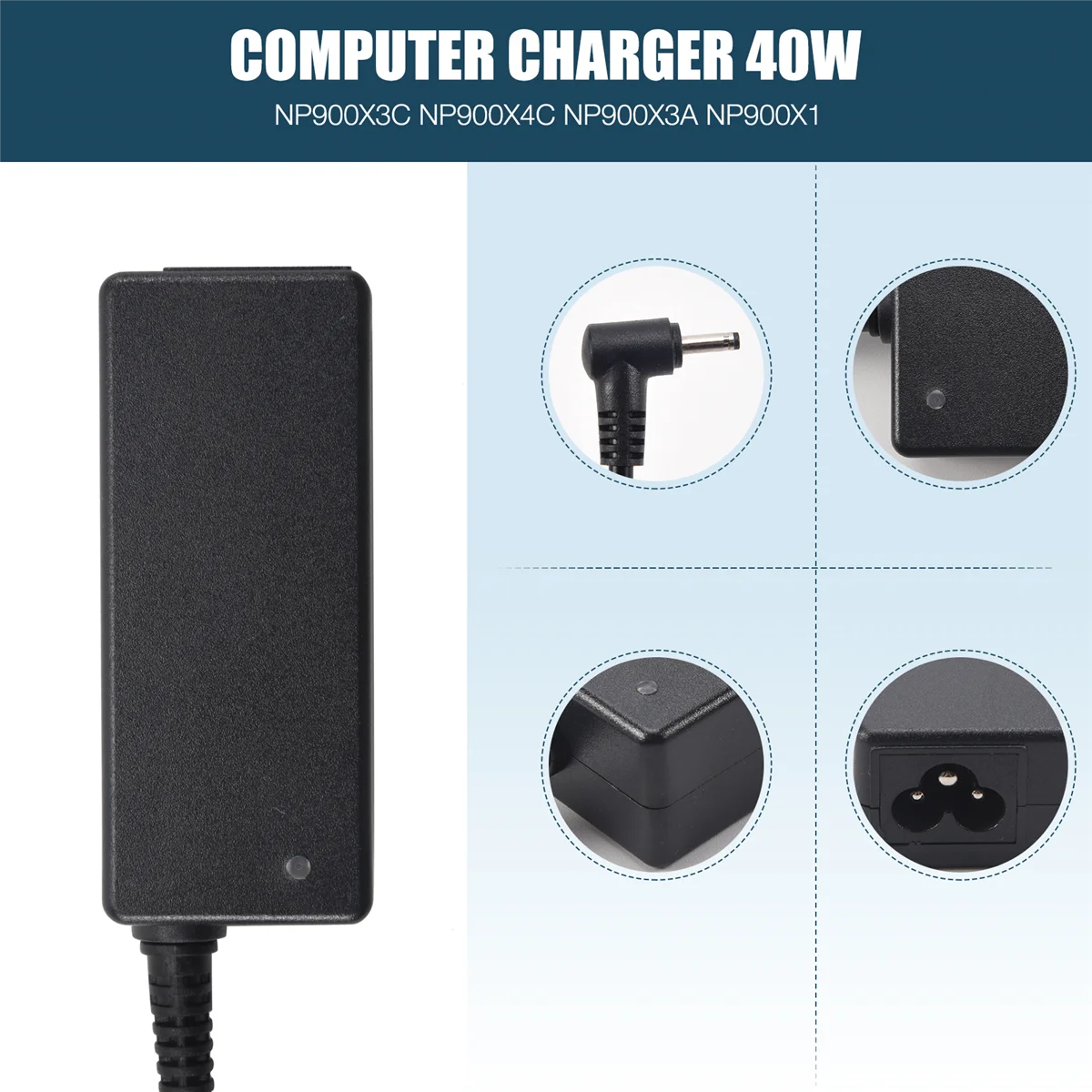 Carregador de energia adaptador AC 19V 2.1A 40W para SAMSUNG NP900X3C NP900X4C NP900X3A NP900X1 QUENTE