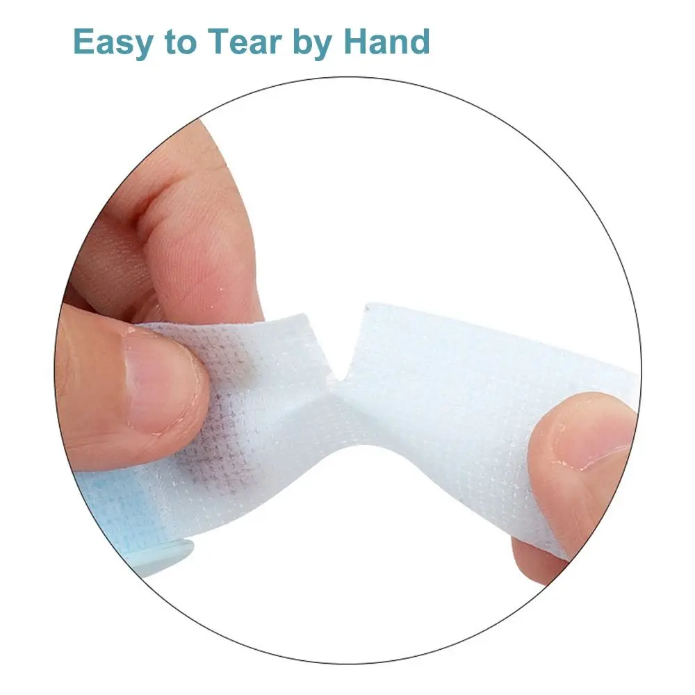 2 Rolls Silicone Gel Eyelash Extension Tape Non-woven Pain-Free Removal Makeup Lash Tape Gentle Breathable Under Eye Pads tool