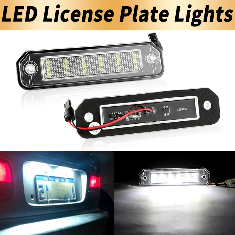 2PCS White LED Number License Plate Lights Canbus ​For Honda Del Sol 2-Door 93-97 Civic Coupe 96-00 Hatchback 92-95 Sedan 96-98 view 6