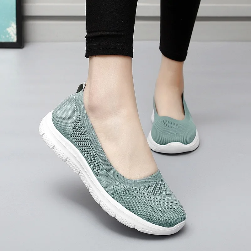 Women Sneakers Fashion Socks Shoes Casual White Sneakers Summer Knitted Vulcanized Sport Shoes Ladies Trainers Tenis Feminino