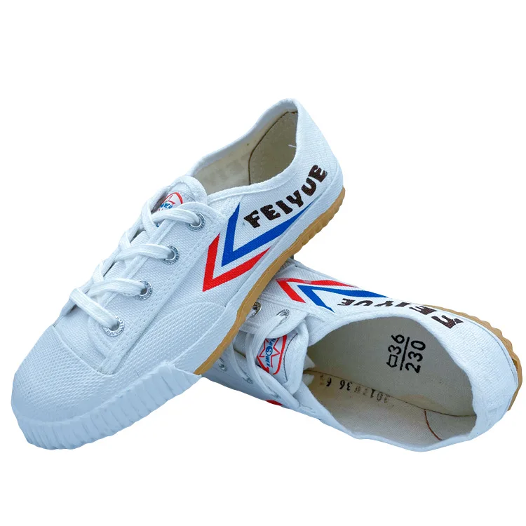 Zapatos de artes marciales de Kung Fu, calzado deportivo de entrenamiento, Tai Chi, Taekwondo, Wushu, Wing Chun, color blanco y negro