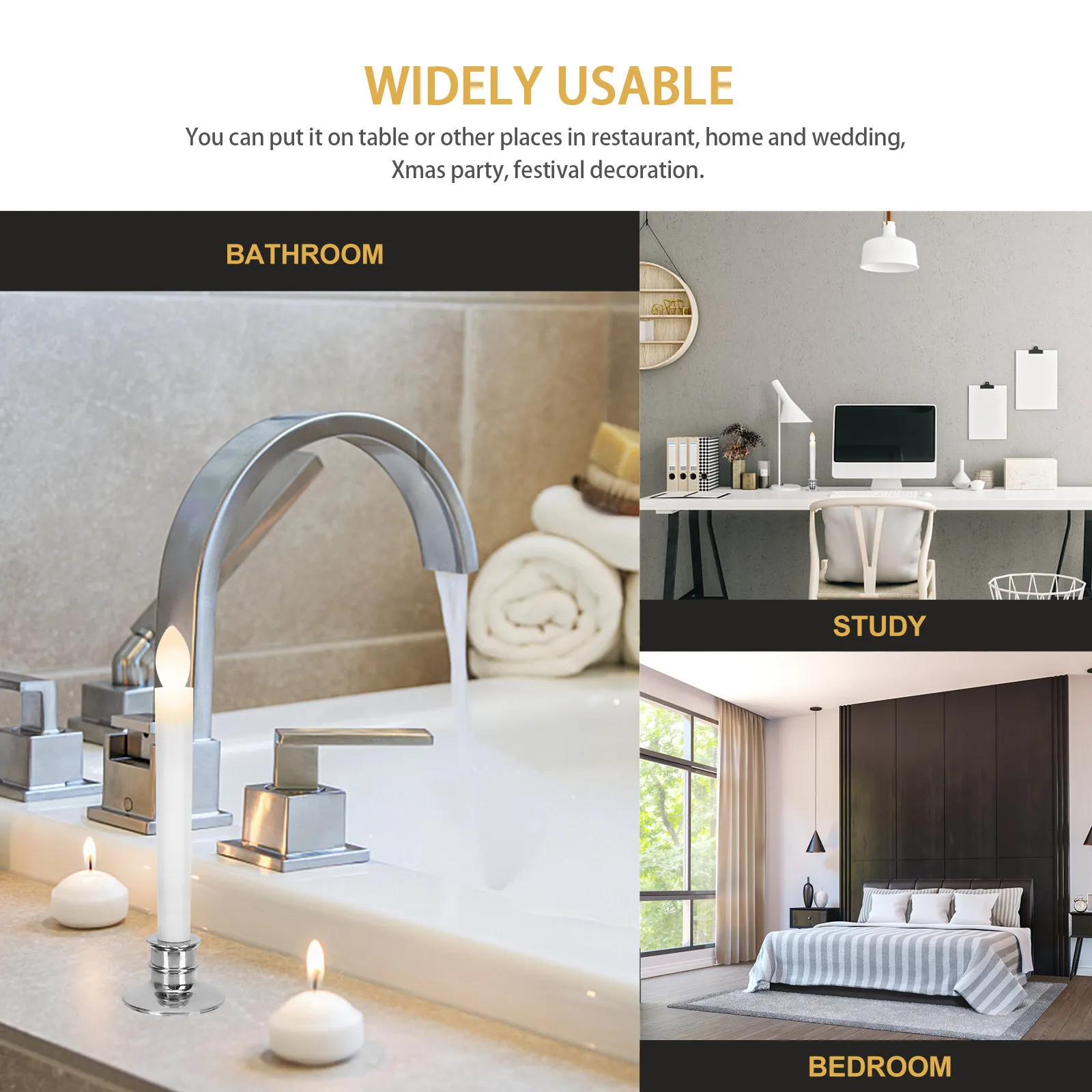 

2Pcs Electronic Lamp Premium PP Material Long Pole LED Lamp for Wedding Party Xmas Festival Decorative Use