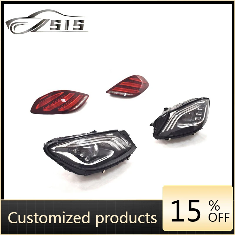 

S-Class W222 Old to New Led Headlight Tail Light 2014-2020 Year W222 G63 Headlamps Front Car Auto Parts Headlamp System