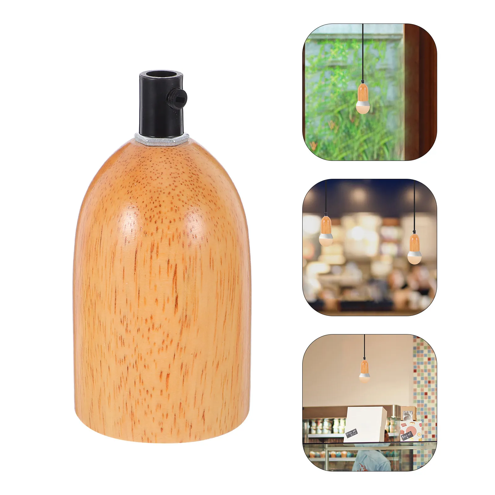 

Деревянный патрон E27 для лампы, основание для потолочного подвесного светильника, винтажный стиль, запчасть для ремонта светильников, основание светильника