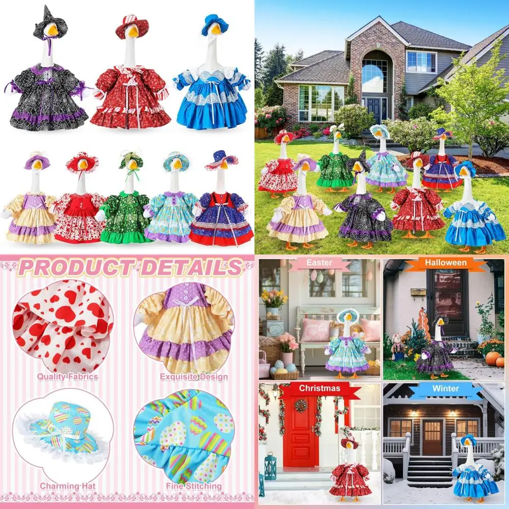 

Всесезонные тематические костюмы гуся на 23-гусики — праздничные, Хэллоуин, Рождество, зимние украшения для крыльца