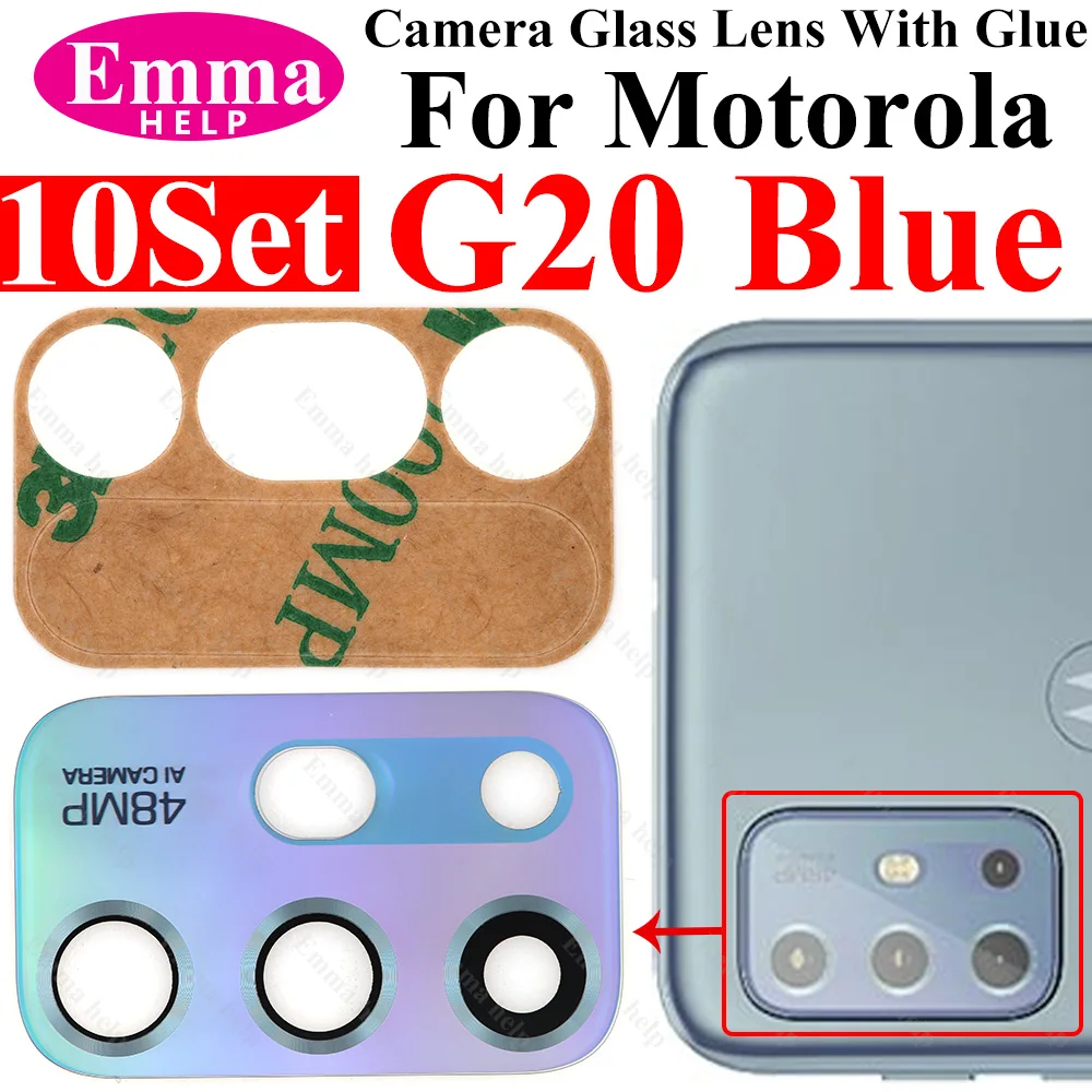 10 teile/los Schwarz Hinten Kamera Glas für Motorola G04 G14 G24 G34 G54 G84 G32 G42 G52 G62 G13 G53 G23 G73 rand 20 30 Pro + Kleber – Detail 8