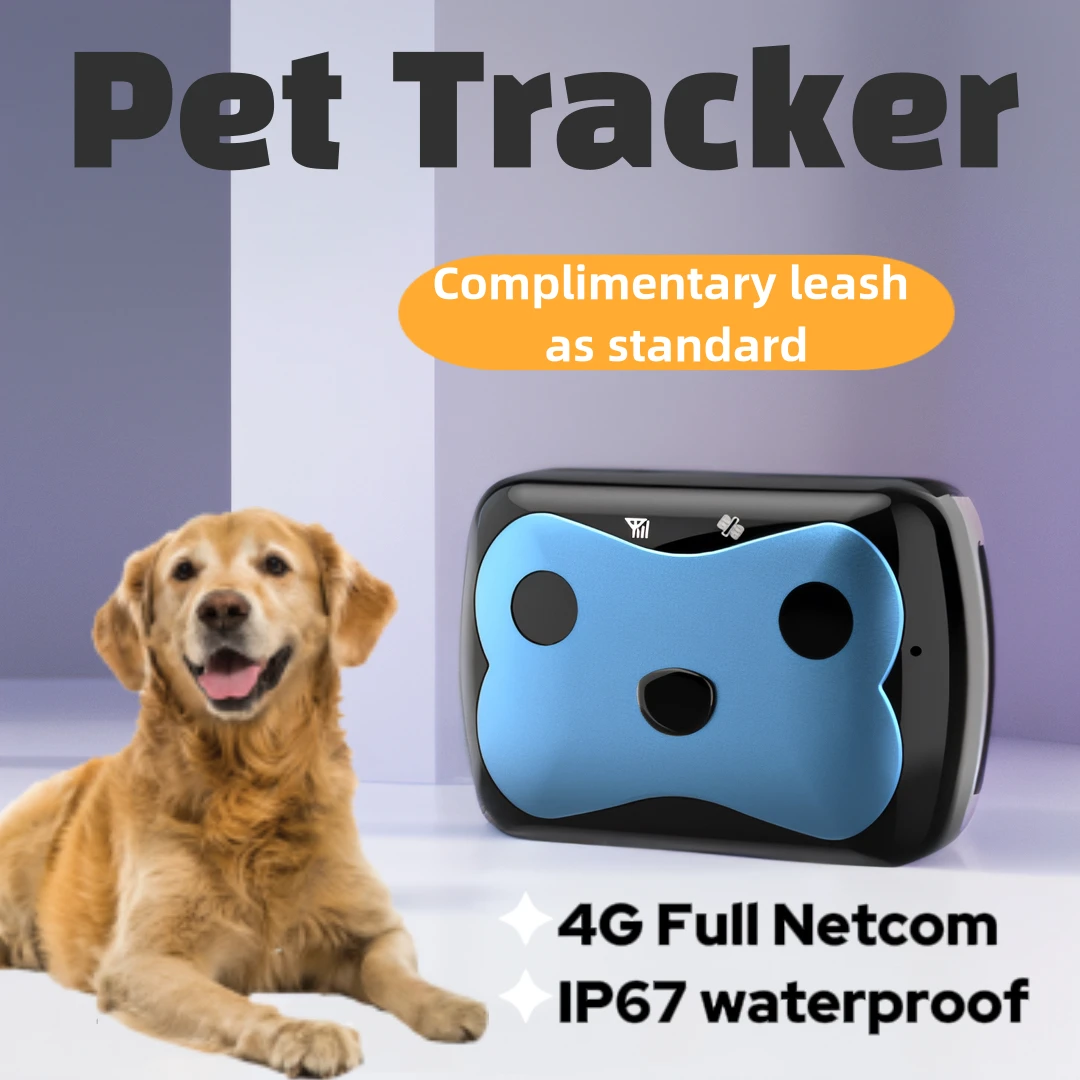 

4G Fashion Pet Collar Locator Hound GPS Tracker Dog Cat Loss Prevention Tracker