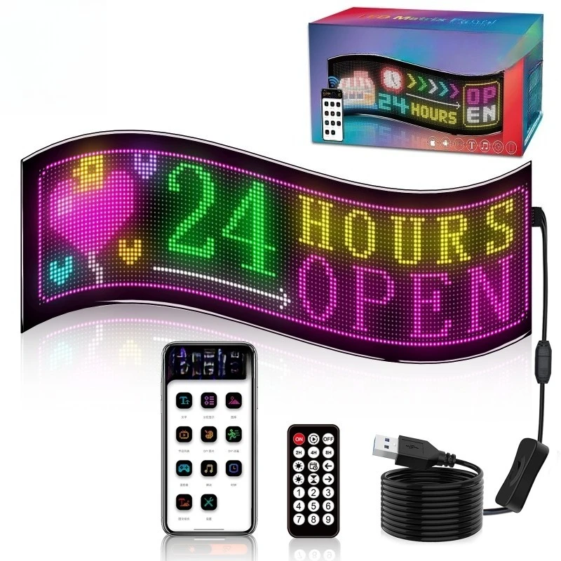 LED dual-row display with sticker screen, e-sports room decoration, entertainment screen wireless