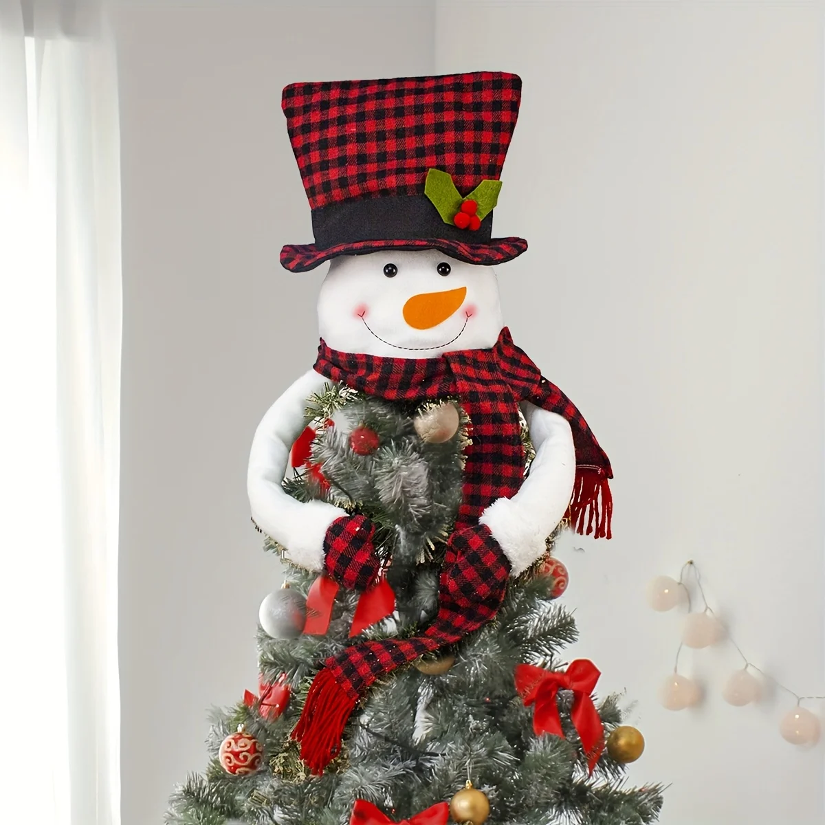 Weihnachtsdekorationen, Weihnachtsmann, Zuhause, Weihnachtsbaumschmuck, Weihnachten, Schneemann, Baumspitze, Stern, Ornamente, Weihnachtszubehör