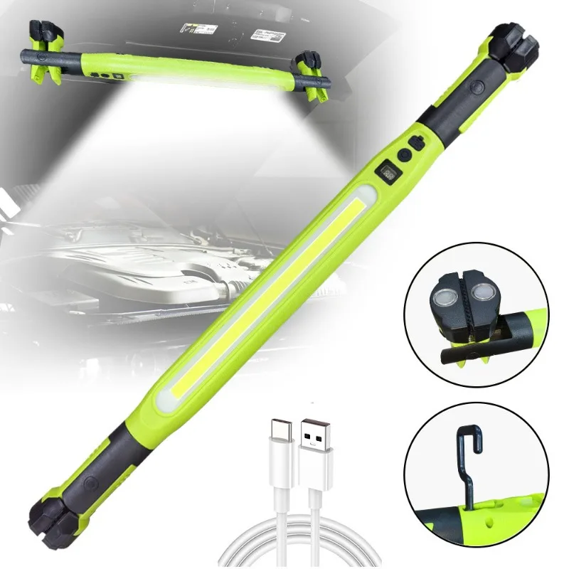 Rechargeable 1200LM LED Mechanic Work Light Magnetic Base 360 Degree Swivel Flashlight for Car Repair Auto Garage Workshop