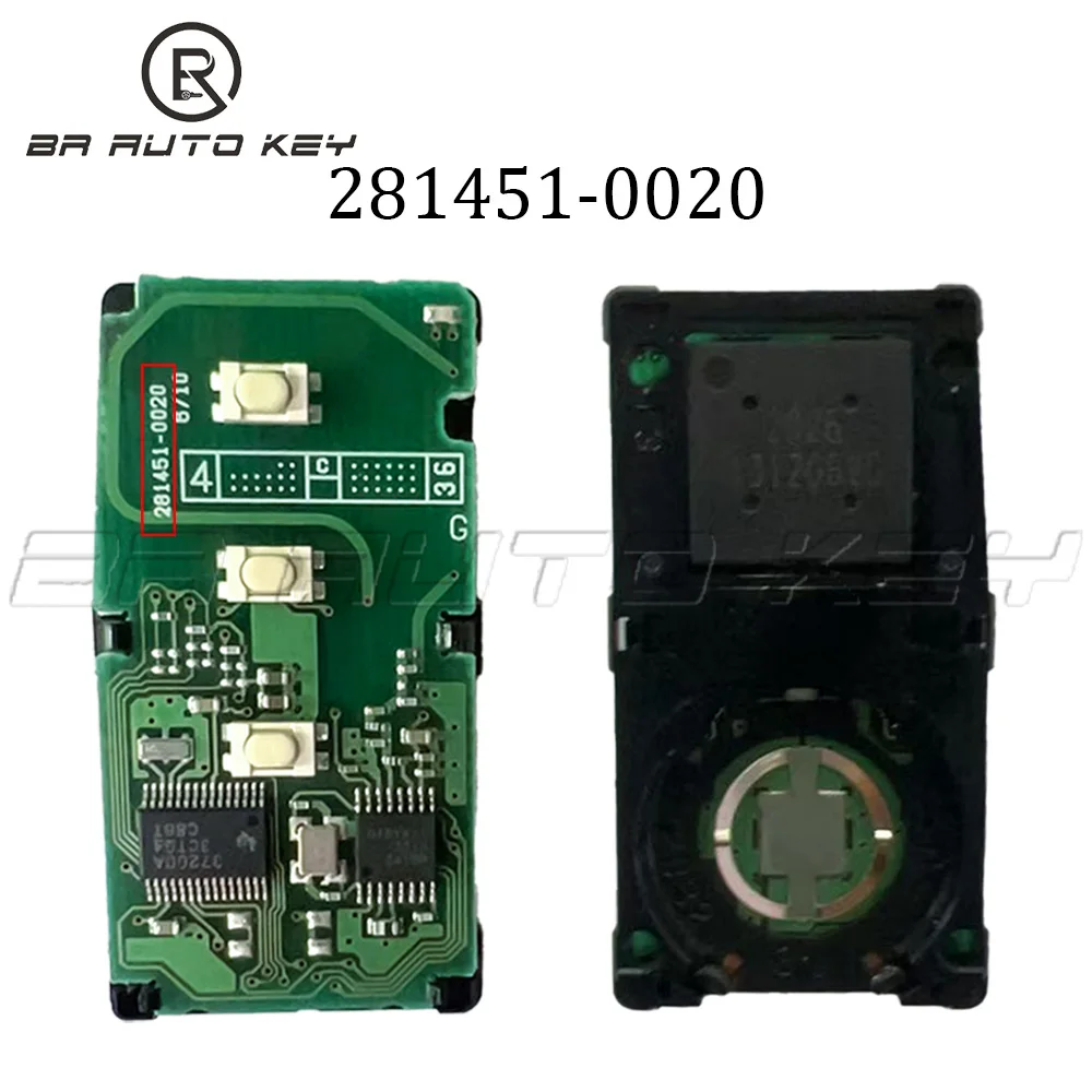 281451-0020 Oem Keyless go Remote Keys Fob Für Toyota camry crown Smart key für camry 312/314MHZ mit 8A Chip Original bord