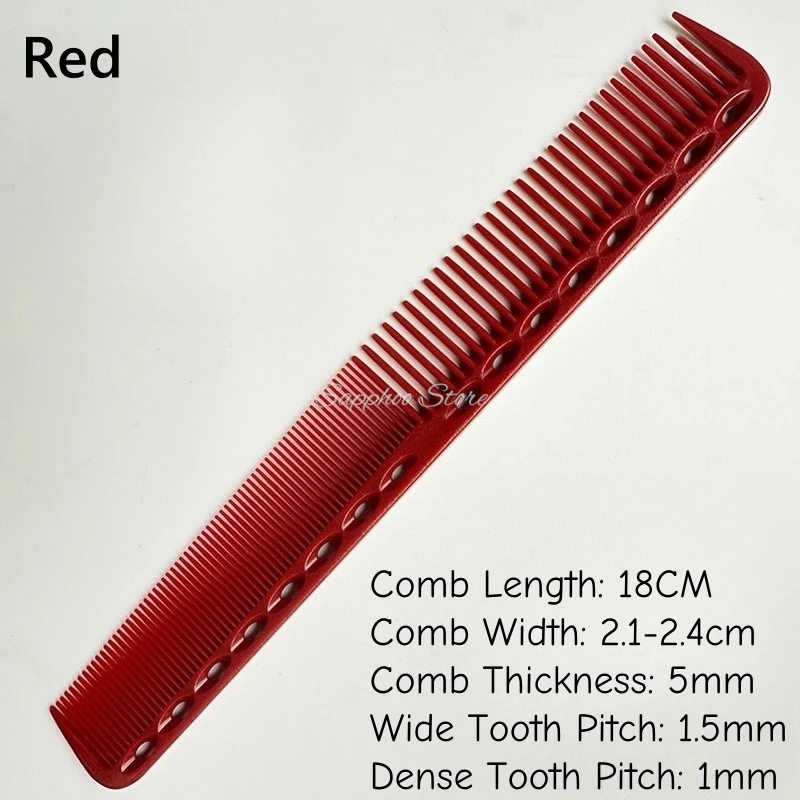 1PC 18cm Professionelle Friseur Haarschnitt Kamm Doppel Headed Anti Statische Hohe Temperatur Widerstand Salon Haar Styling Werkzeuge