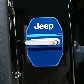 件組時尚不鏽鋼汽車罩門鎖保護罩,適用於 Jeep Renegade Compass Patriot Cherokee Wrangler 8 最佳銷售 2018款吉普指南者配件 - №3