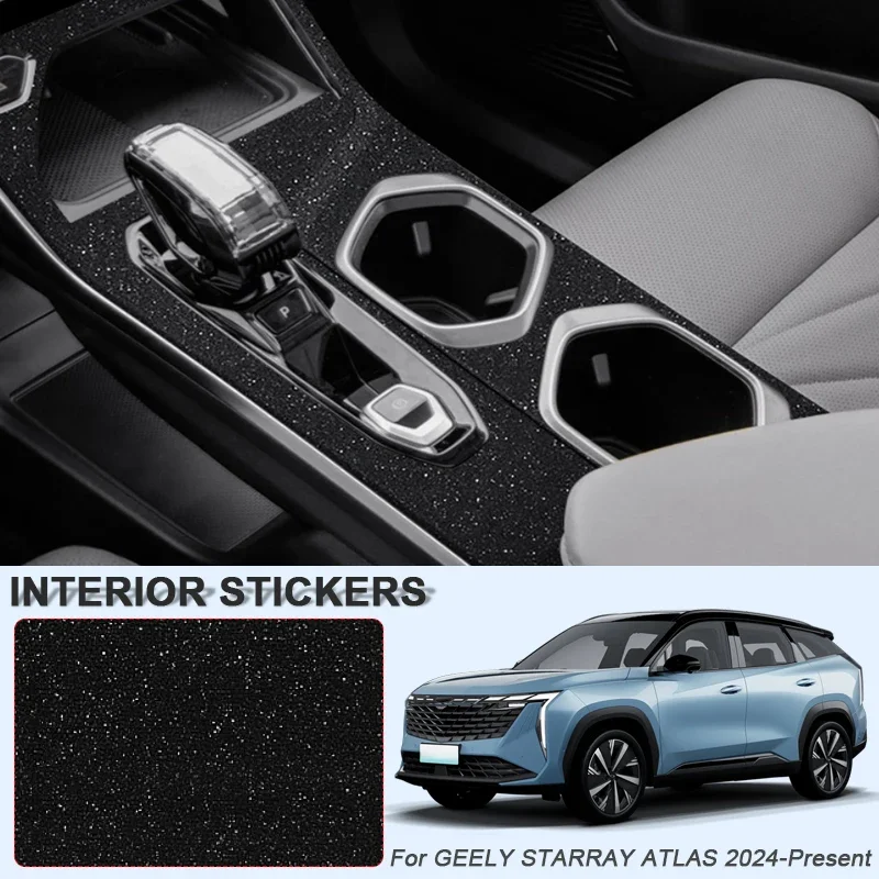 

Car Carbon Interior Sticker Auto Lifting Window Panel Decal For GEELY STARRAY ATLAS 2024-2026LHD Gear Inner Door Protective Film