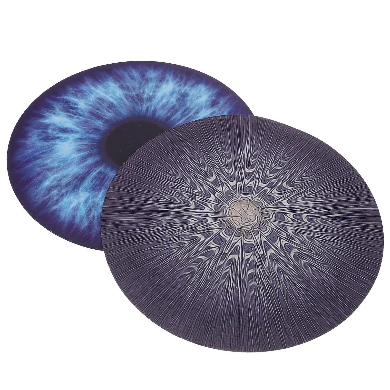 

2Pcs Unique Pattern Mouse Mat High Durability Cloth Top Non Slip Rubber Bottom Easy Clean Fade Resistant for Work Gaming Setup