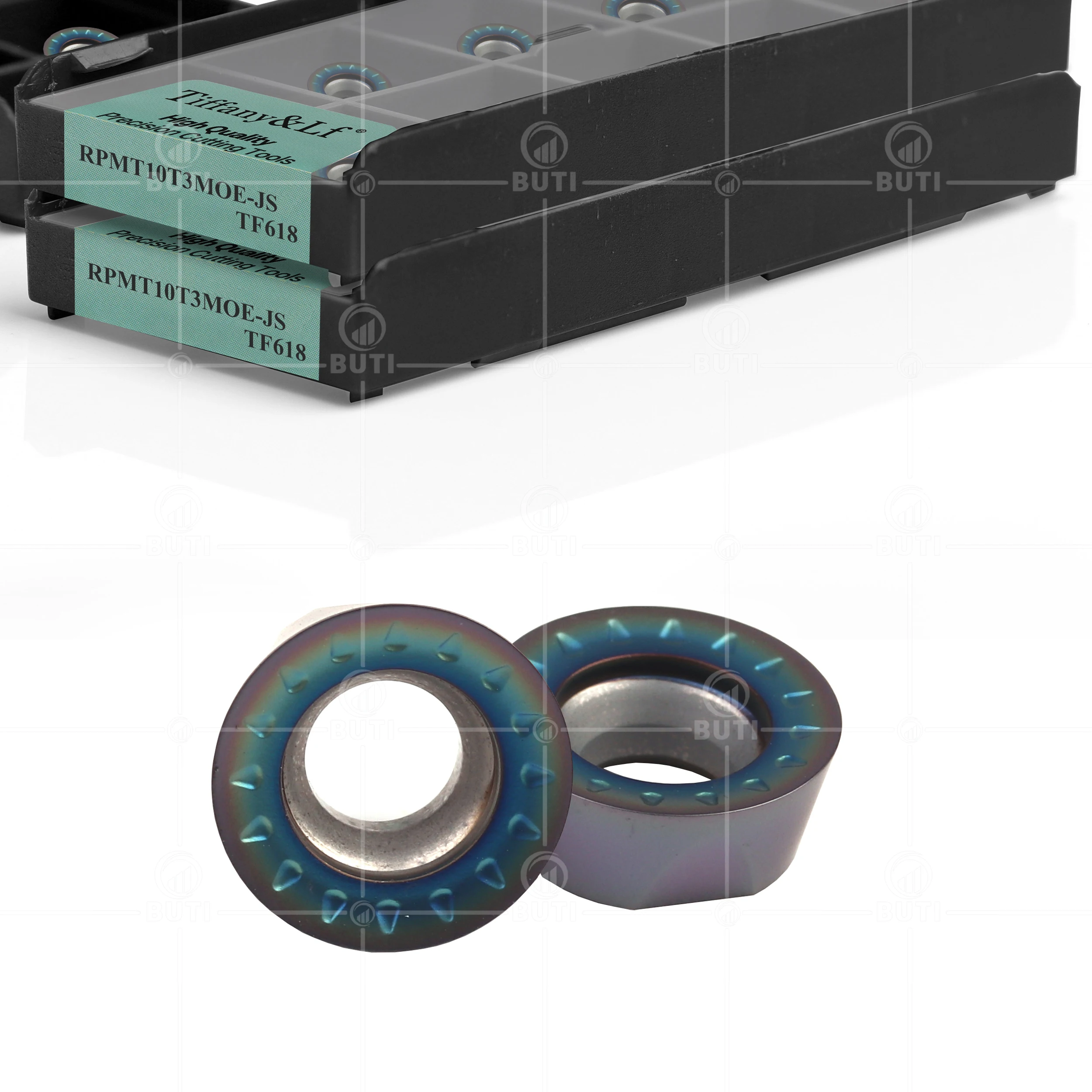Imagem -03 - Torno Original Lâmina de Aço Endurecido Rpmt1003mo-tt Rpmt1003moe-tt Rpmt10t3moe-js Rpmt1204mo-tt Rdmt1204mo-mq Tf618 Torno Cnc Deskar100