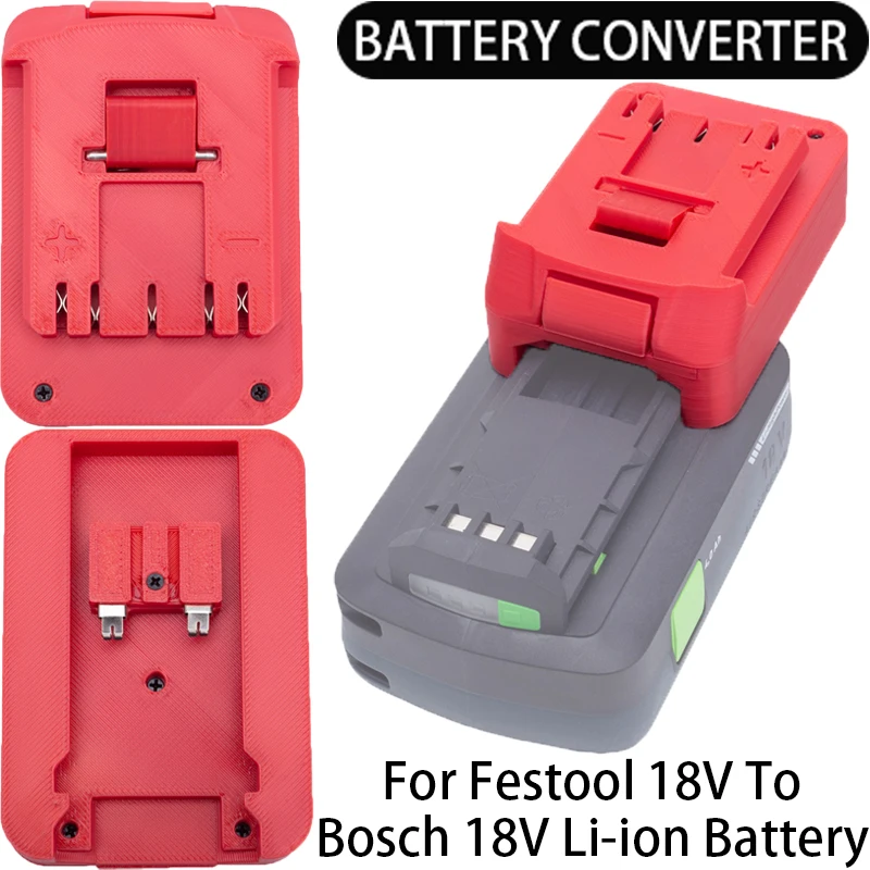 

Battery Adapter for Bosch 18V Li-Ion Tools Converter to Festool AIRSTREAM 18V Li-Ion Battery Adapter Power Tool Accessory