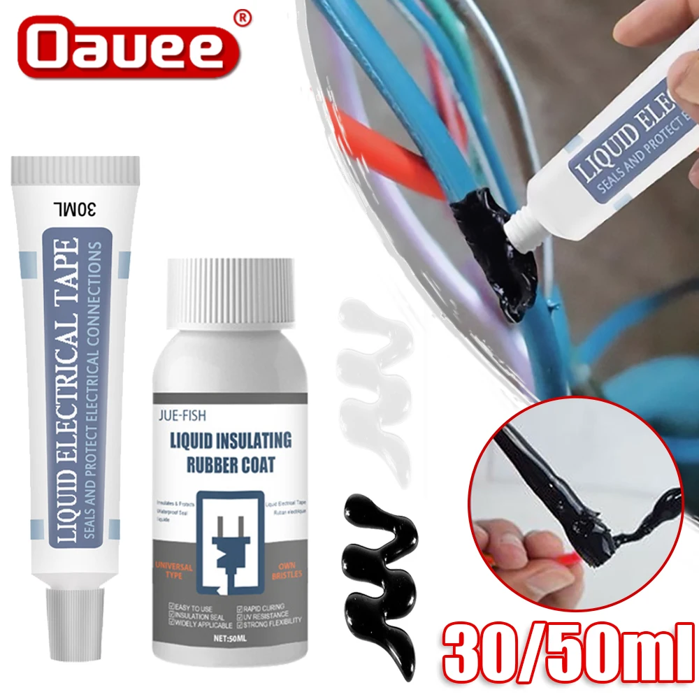 

30/50ML Liquid Insulating High Temperature Glue Waterproof Anti UV Lamp Board Insulation Electrical Sealant Liquid Tape Paste