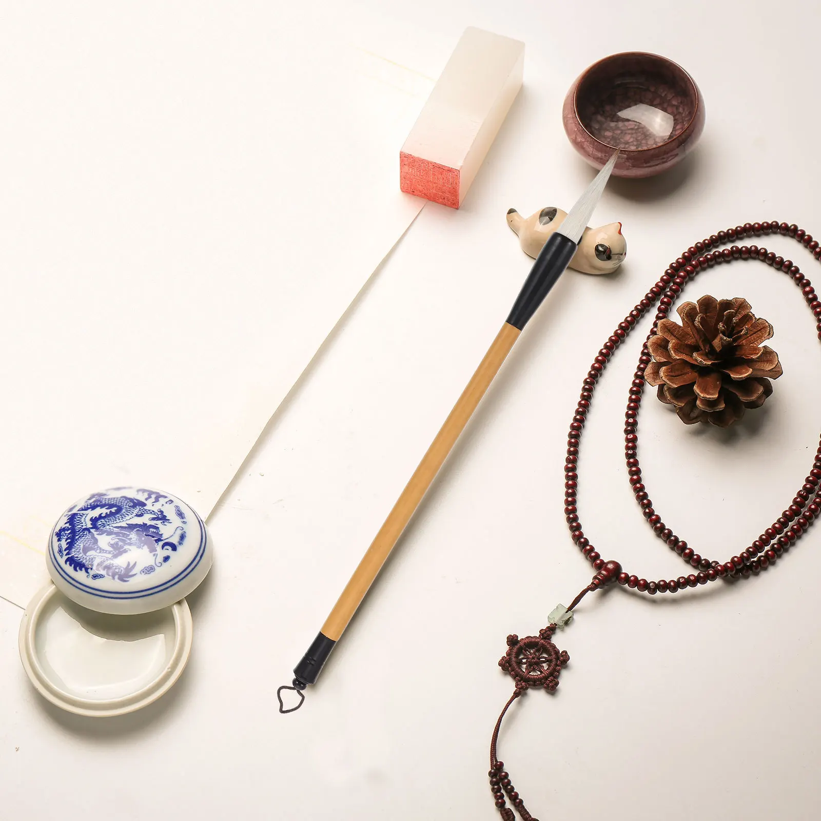 

Wolf Goat Hair Calligraphy Brush Pen For Writing Couplets Painting School Practice Beginner Art Stationery