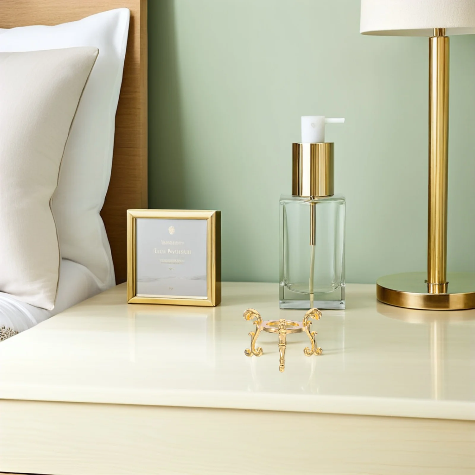 

10 Pcs Crystal Ball Stand Display Base Stands for Alloy Rack Roses Globe Holder Clear Sphere