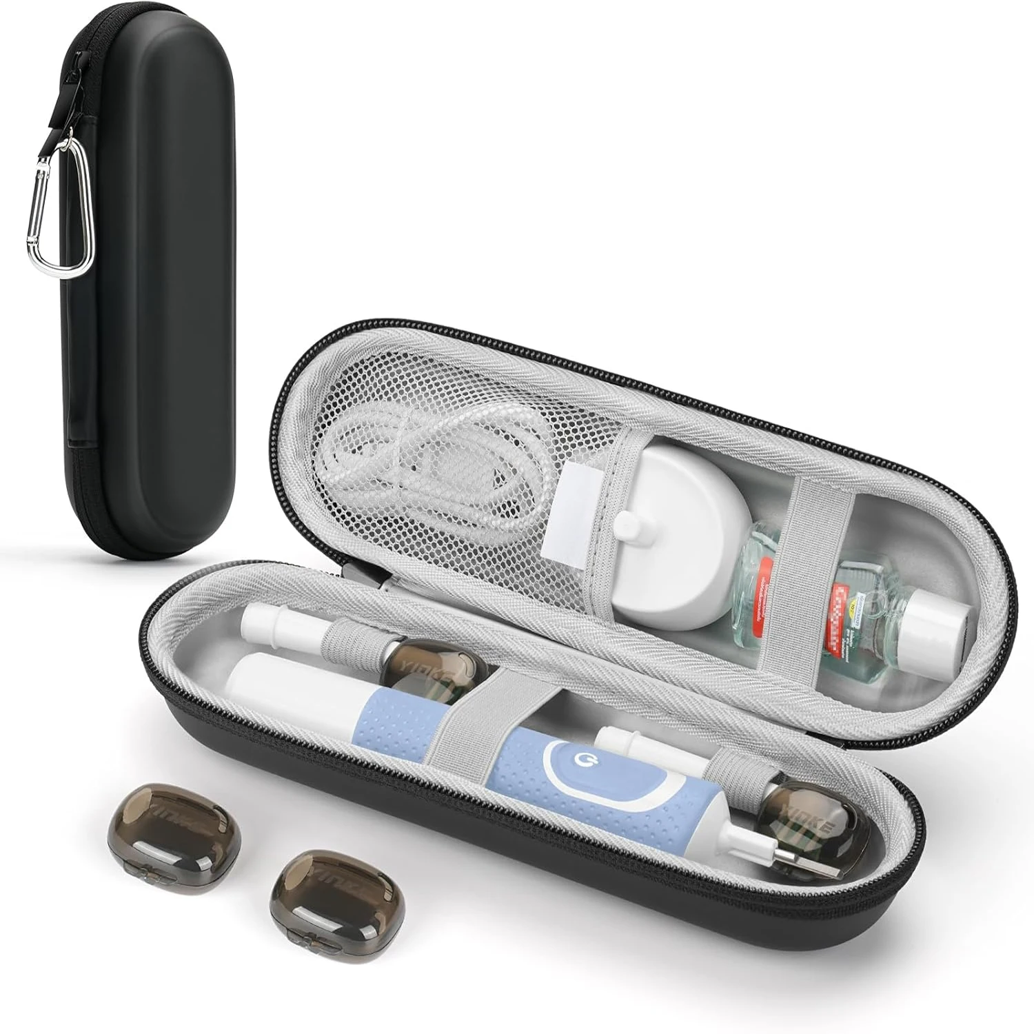 

Чехол для электрической зубной щетки для Oral B / Oral-B Pro / Philips Sonicare / Aquasonic, ударопрочный, водонепроницаемый, компактная сумка для хранения.