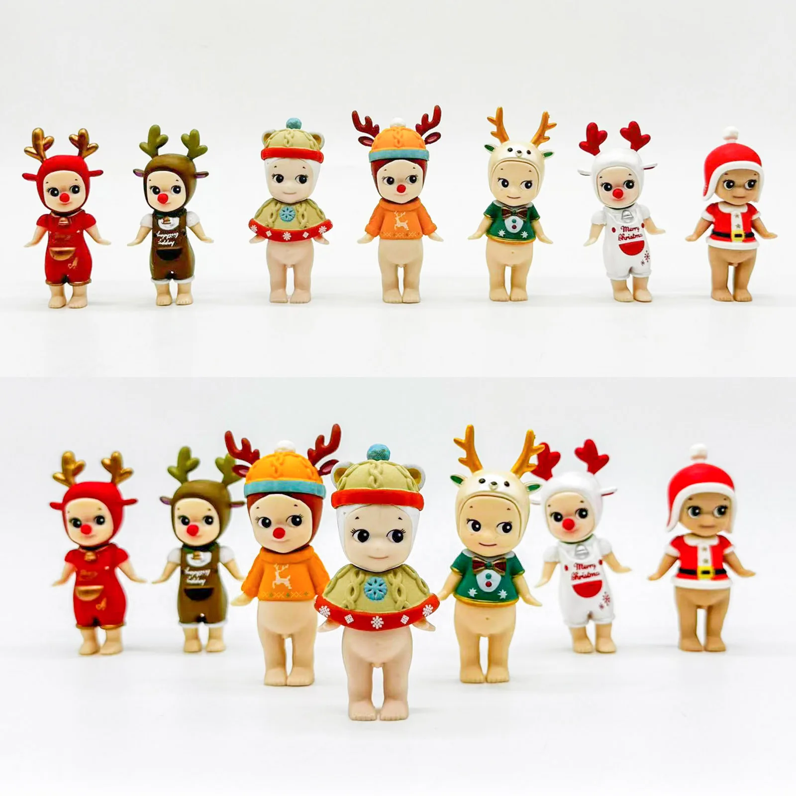 

SonnyAngle Christmas Elk Series Mystery Blind Bags Cute Baby Doll Toys Figures Table Ornaments Kids Gifts