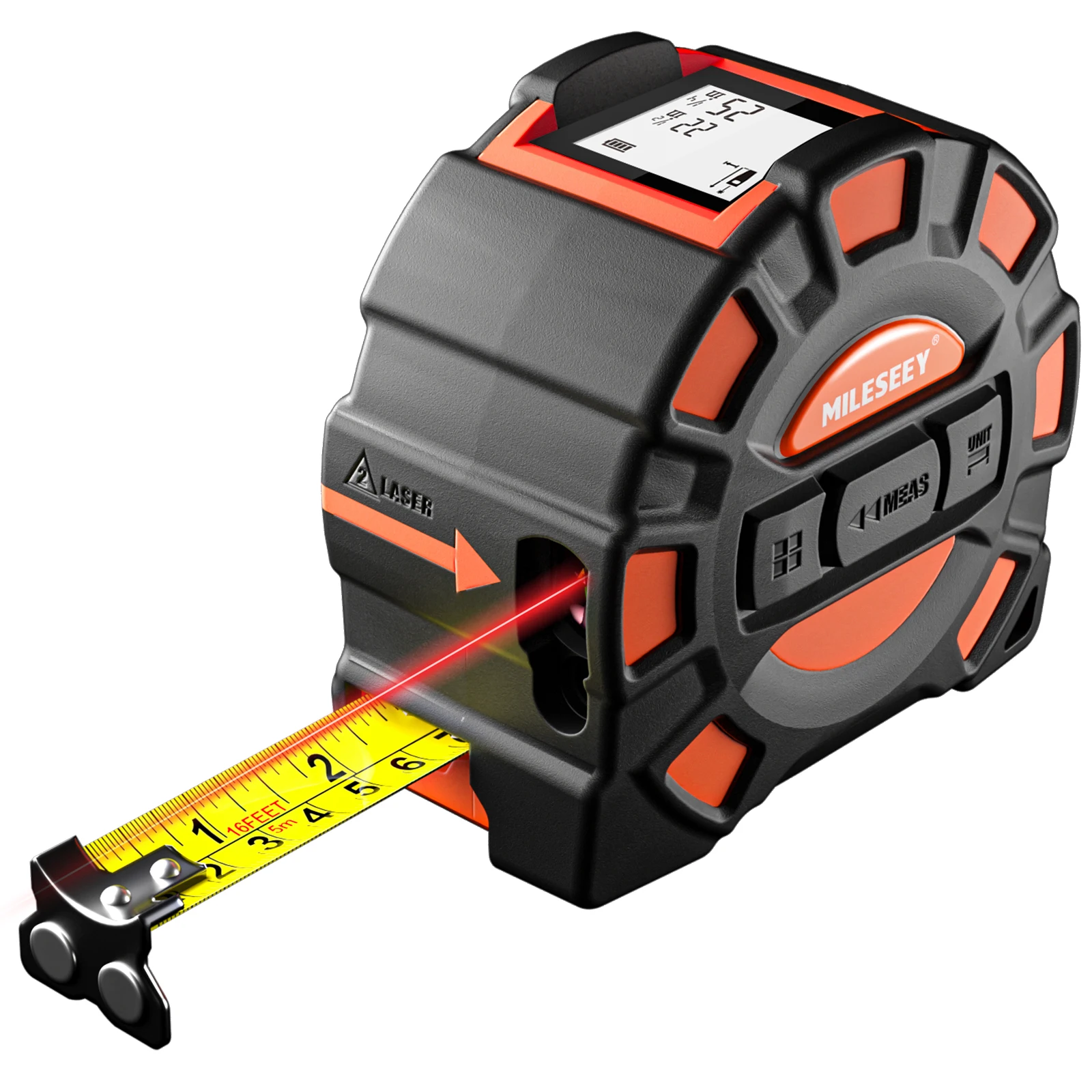 

2 in 1 Tape Measure Portable & Rechargeable Durable Tape Measure with Double Magnetic Hook