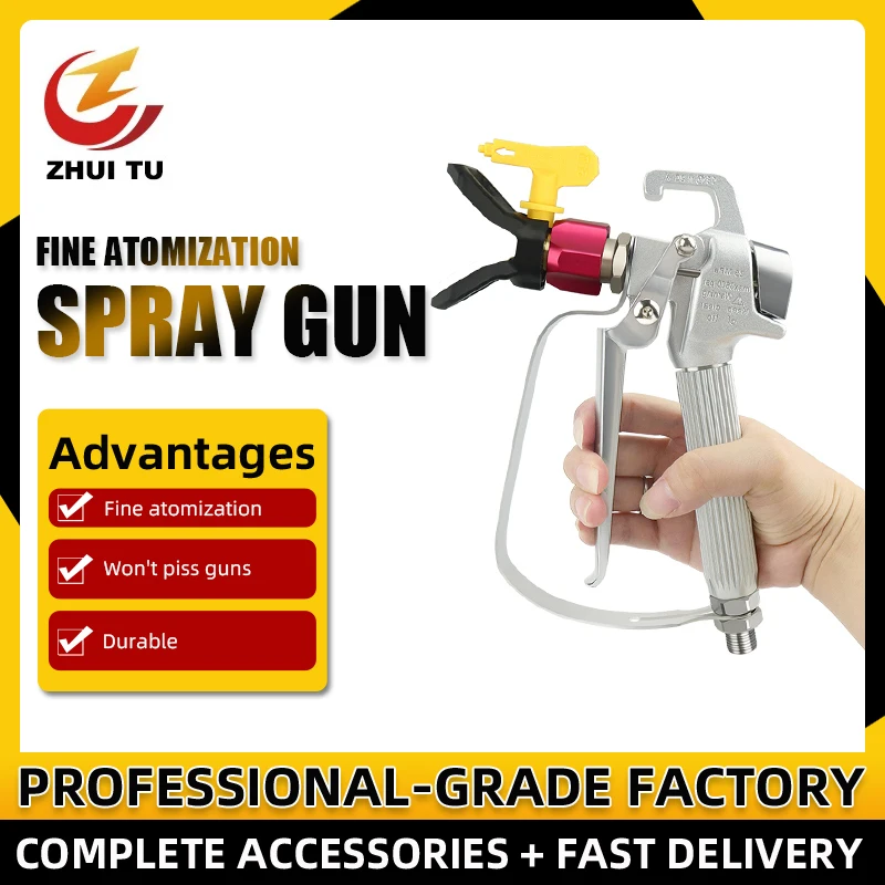 

3600 PSI High Pressure Airless Spray Handheld Latex Paint Spray Gun Airless Paint Spray Gun Airbrush Spray Tip Nozzle Guard