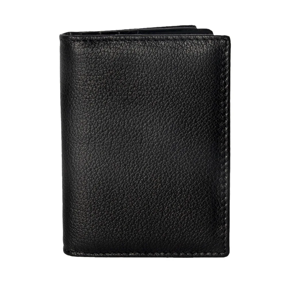 Crazy Horse Leather Card Holder Wallet for Men with Multiple Card Slots and Coin Pocket
