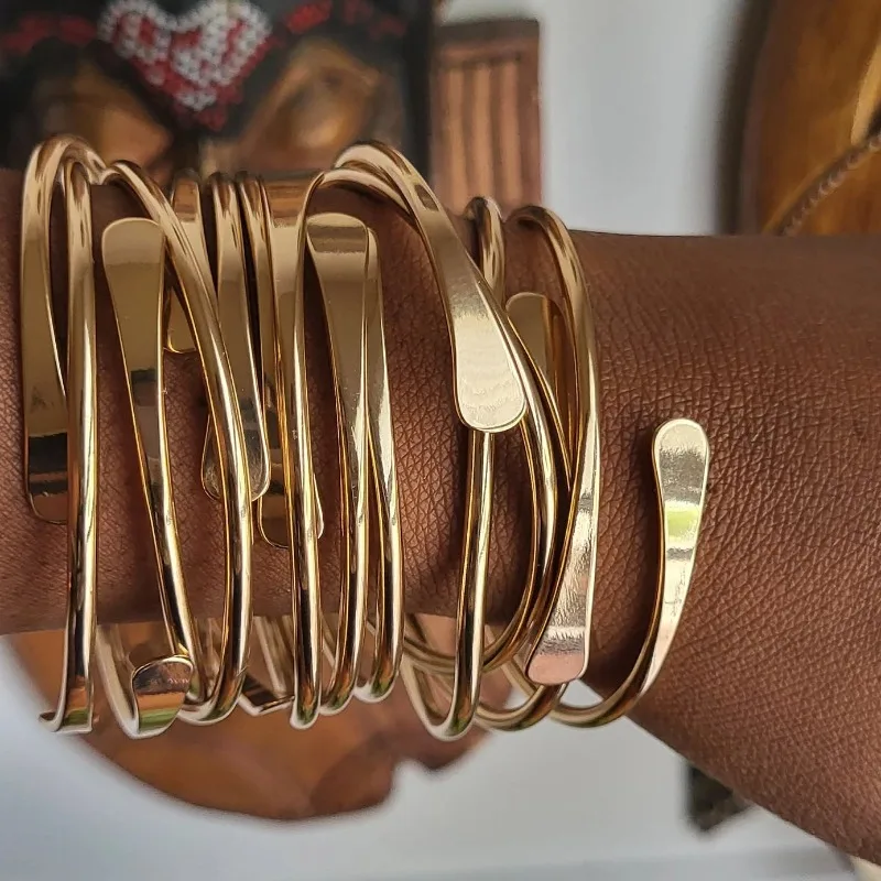 [Retro Bohemian Fashion] 6-piece Retro Bohemian Chic Sleeve Set | Adjustable and Stackable | Suitable for daily wear and gift giving, seasonal jewelry