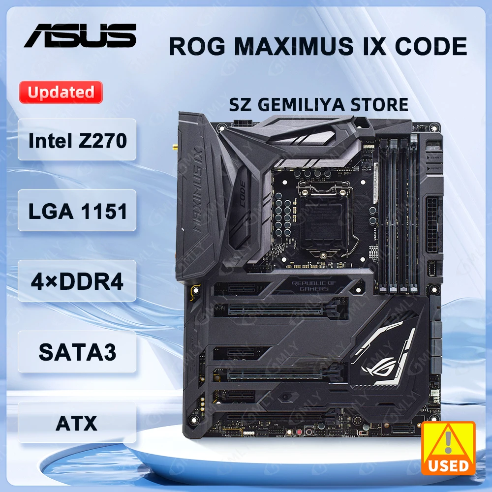 ASUS Z270 Motherboard ROG MAXIMUS IX CODE LGA 1151 NVMe SSD M.2 DDR4 64GB support 7700 7500 6100 6600 6700 6500 7400 cpu