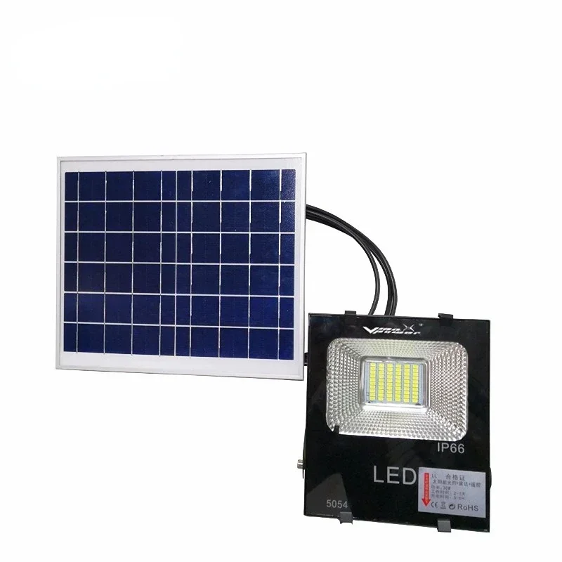 مبيعات المصنع مباشرة 50 واط 100 واط 200 واط كشاف ضوء لوحة طاقة شمسية الاستشعار LED الشمسية ضوء الشارع في الهواء الطلق الطاقة الشمسية حديقة المنزل بقعة