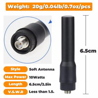 NEW SF20 Dual Band Mini Soft SMA-F Antenna for Radio Walkie Talkie BaoFeng UV-5R 888S WouXun KG-659 Two Way Radio